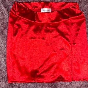 Baddieville, Metallic Red, Size M
